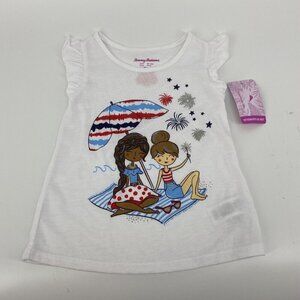 Tommy Bahama Sleep Shirt Girls 2T Nightgown Beach Short Sleeve NEW